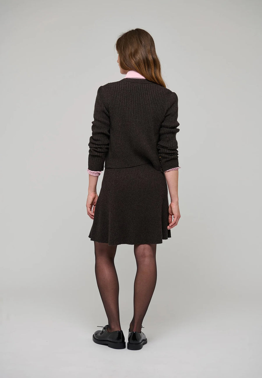 Dea Kudibal - MaleneDea Cardigan - Dusty Choc
