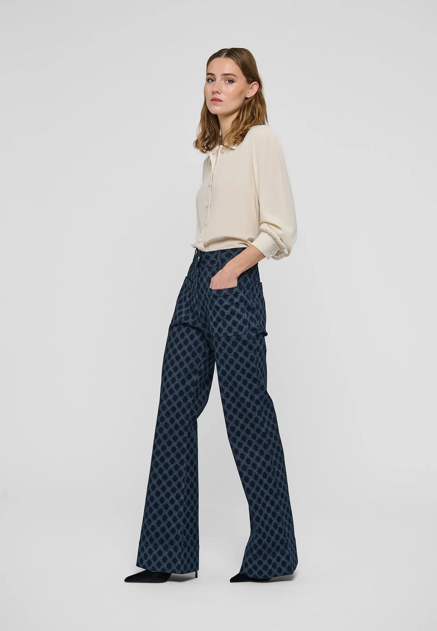 Dea Kudibal - JuliannaDea Pants high waist - Grand Kudibal Midnight