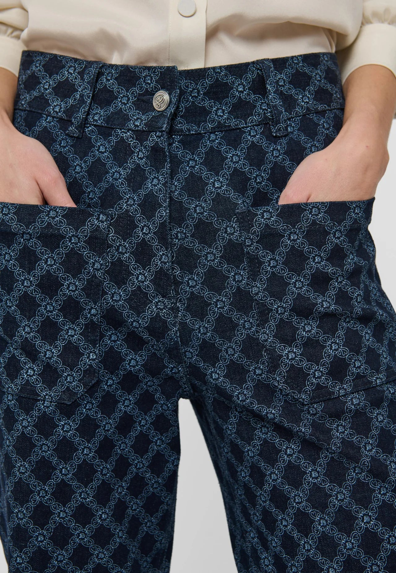 Dea Kudibal - JuliannaDea Pants high waist - Grand Kudibal Midnight