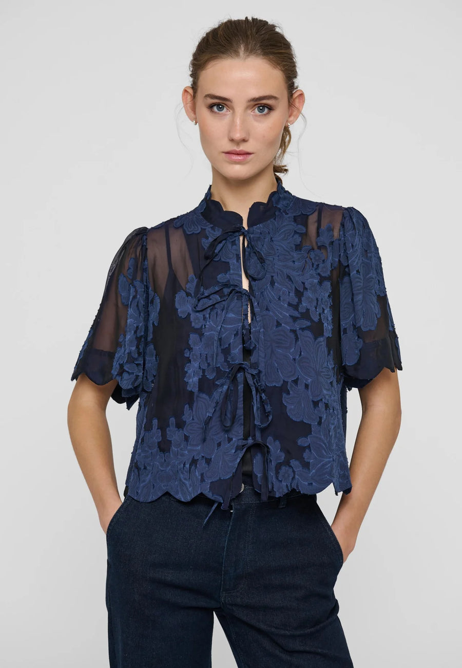 Dea Kudibal - Anja Jacket with bows - Flora Imperial