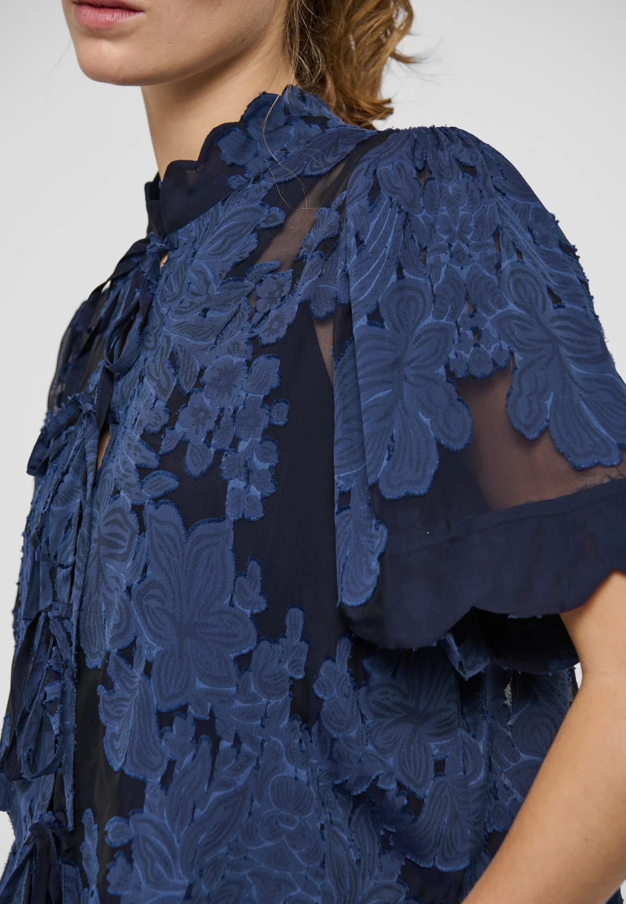 Dea Kudibal - Anja Jacket with bows - Flora Imperial