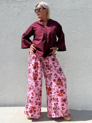 Gaspar - Houston Flower Pant - Rose