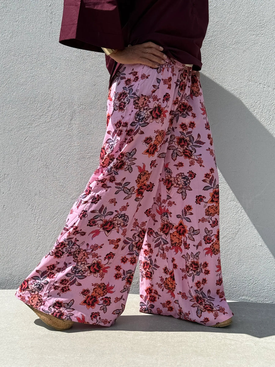 Gaspar - Houston Flower Pant - Rose