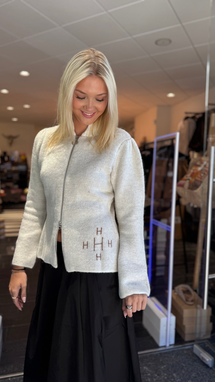 Hést - Filippa Zip Jacket - Vanilla