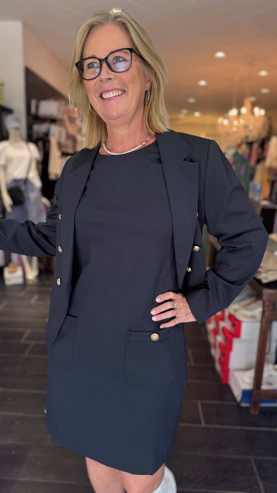PBO - Joy Crombie blazer - Midnight