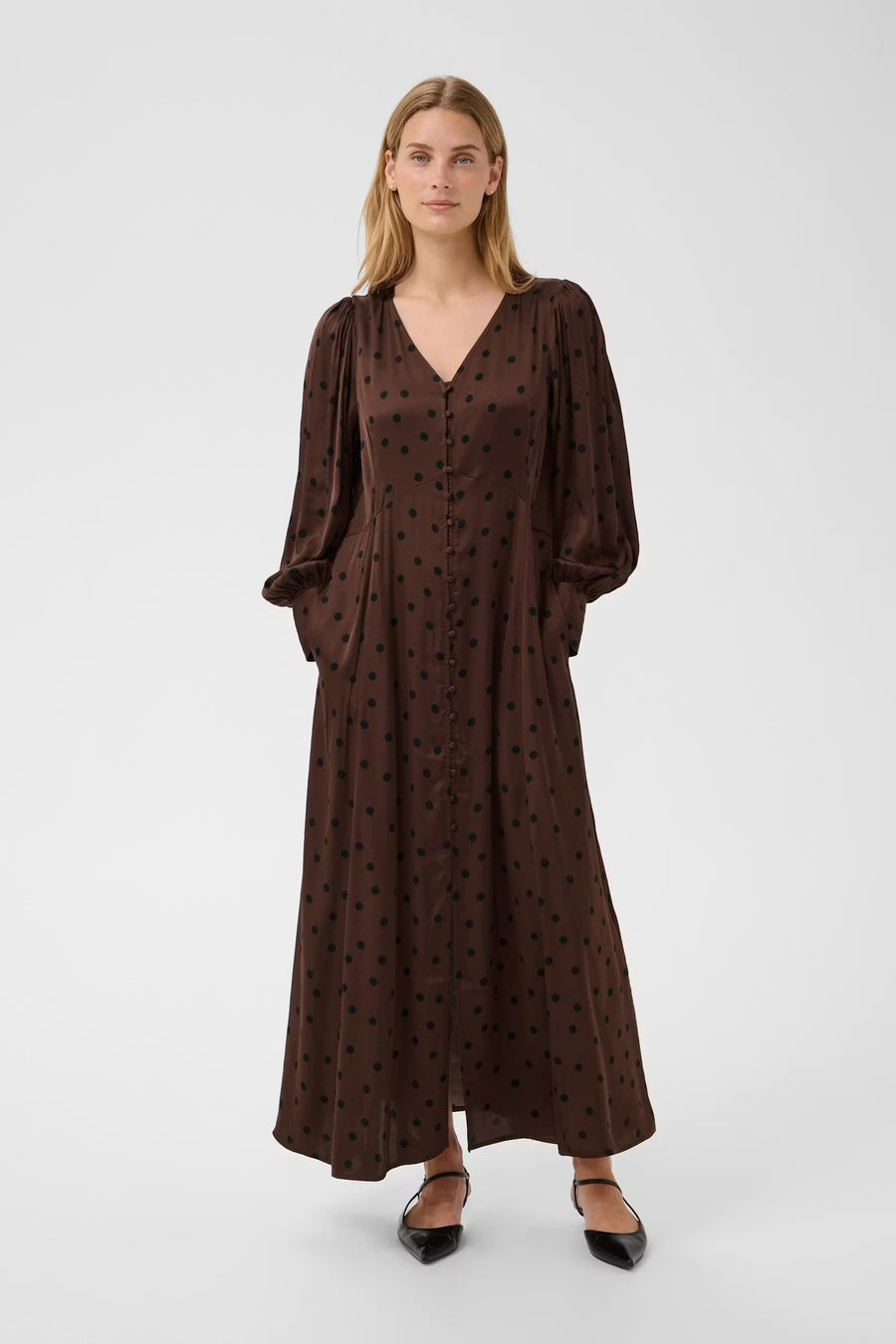 Part Two - Ciluca Dress - Brown Dot