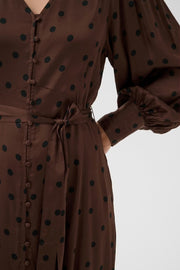 Part Two - Ciluca Dress - Brown Dot