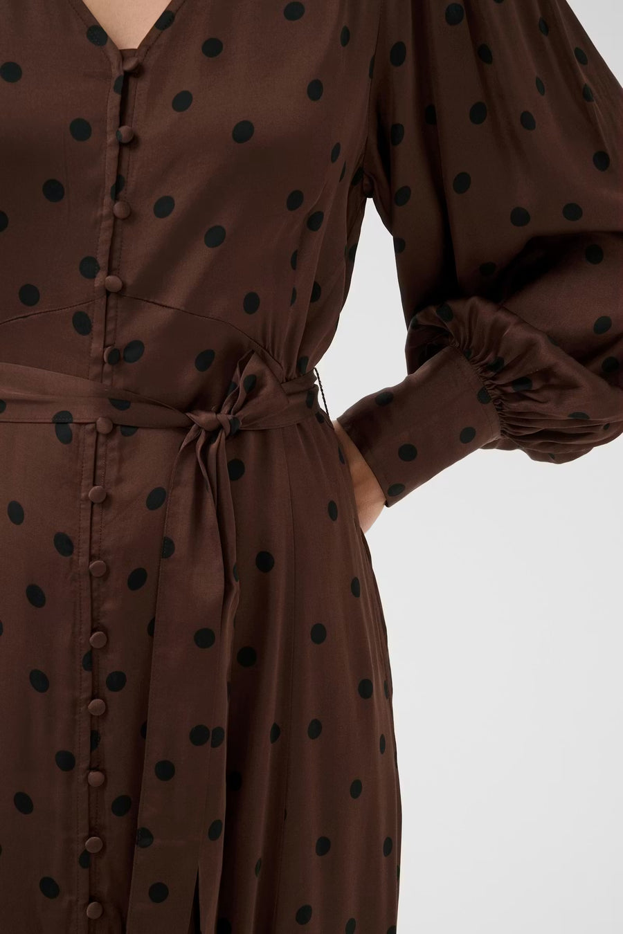 Part Two - Ciluca Dress - Brown Dot