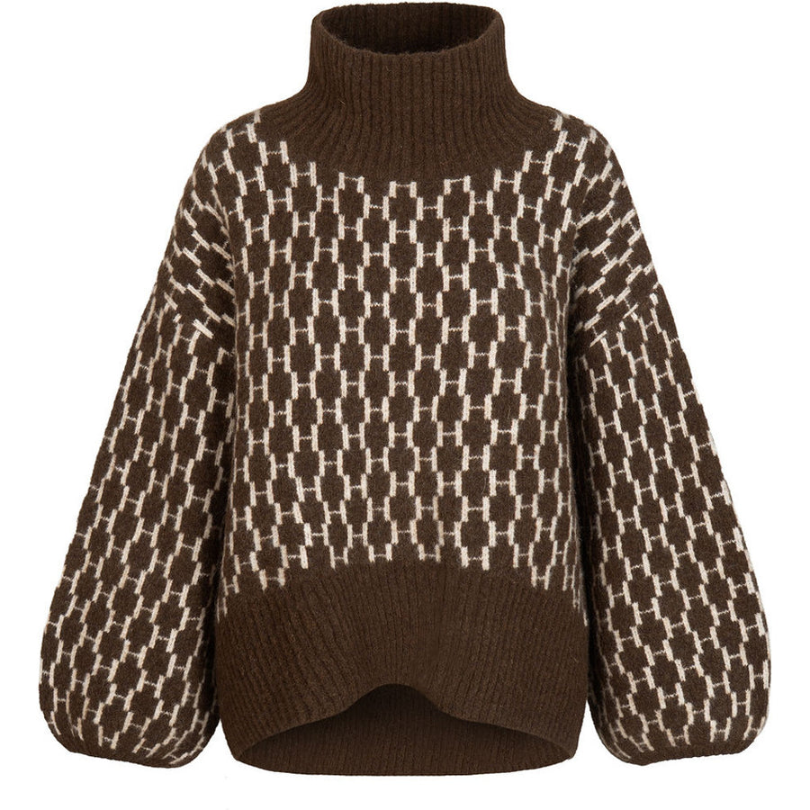 Hést - Fam New pattern Sweater - Dark Earth