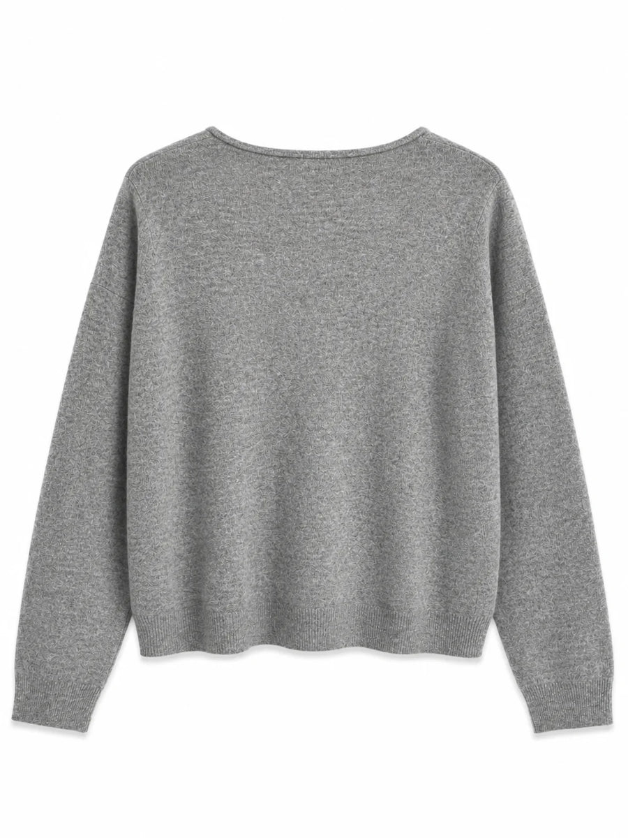 Agenda - LuciaAG V-pullover - Grå
