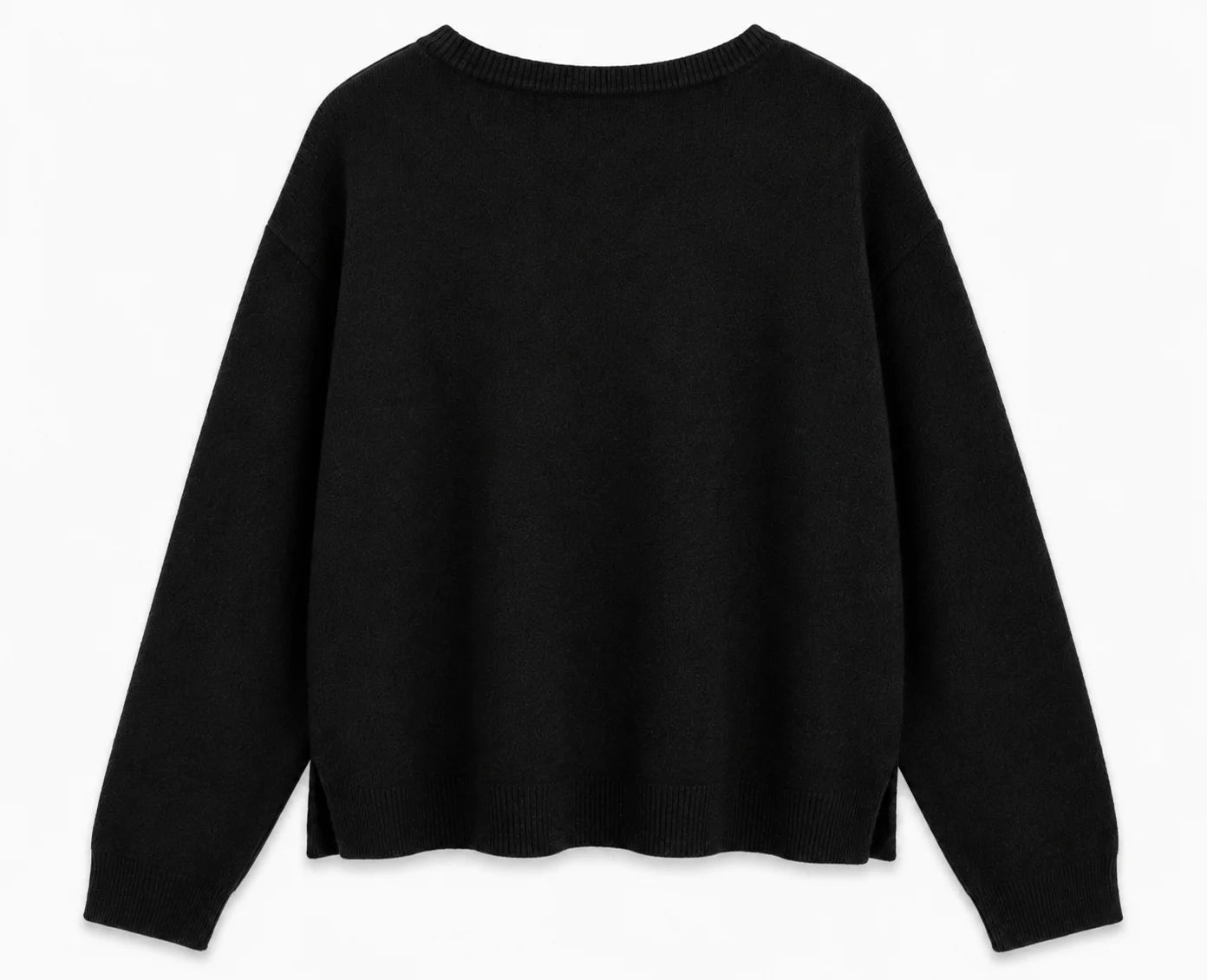 Agenda - LuciaAG V-pullover - Sort
