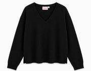 Agenda - LuciaAG V-pullover - Sort