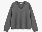 Agenda - LuciaAG V-pullover - Grå