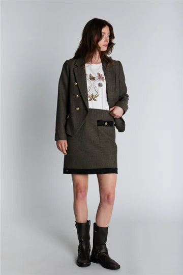 PBO - Marmonti skirt - Black/beige