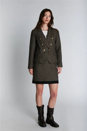 PBO - Crombie blazer - Black/Beige