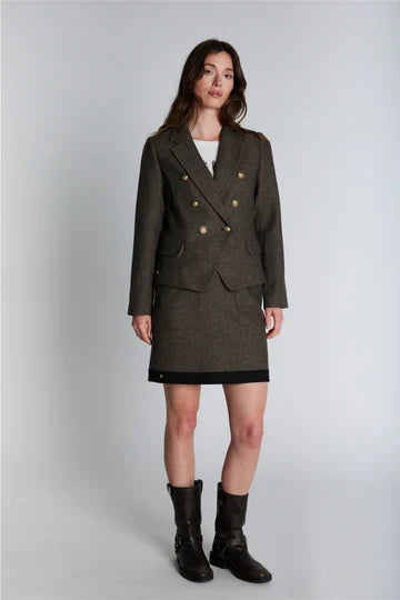 PBO - Crombie blazer - Black/Beige