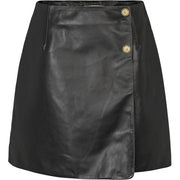 PBO - Komi leather skirt - Black