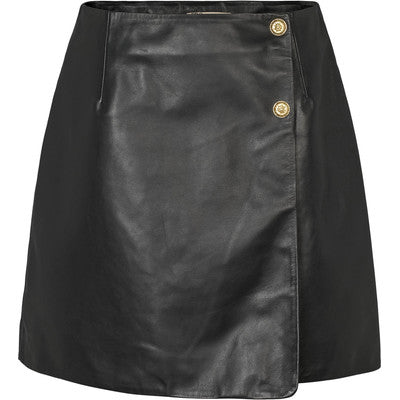 PBO - Komi leather skirt - Black