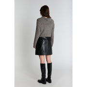 PBO - Komi leather skirt - Black