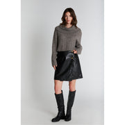 PBO - Komi leather skirt - Black