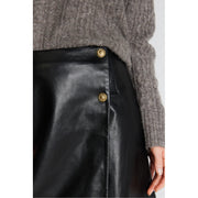 PBO - Komi leather skirt - Black