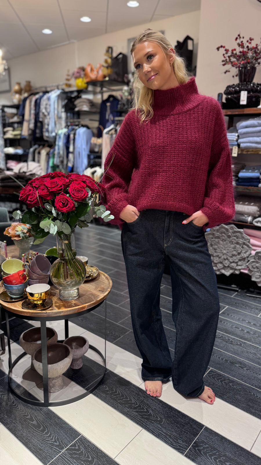 Hést - Tia Sweater - Rhododendron