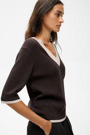InWear - LeenahIW V-neck - Brown