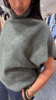 Estheme Cachemire - Rollneck VEST racoon - Végetál