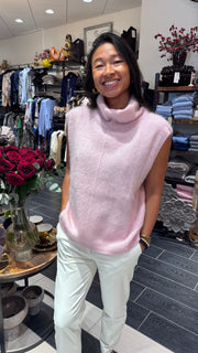 Estheme Cachemire - Rollneck VEST Cashmere - Sakura