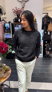 Estheme Cachemire - Raglan sweater - Sort