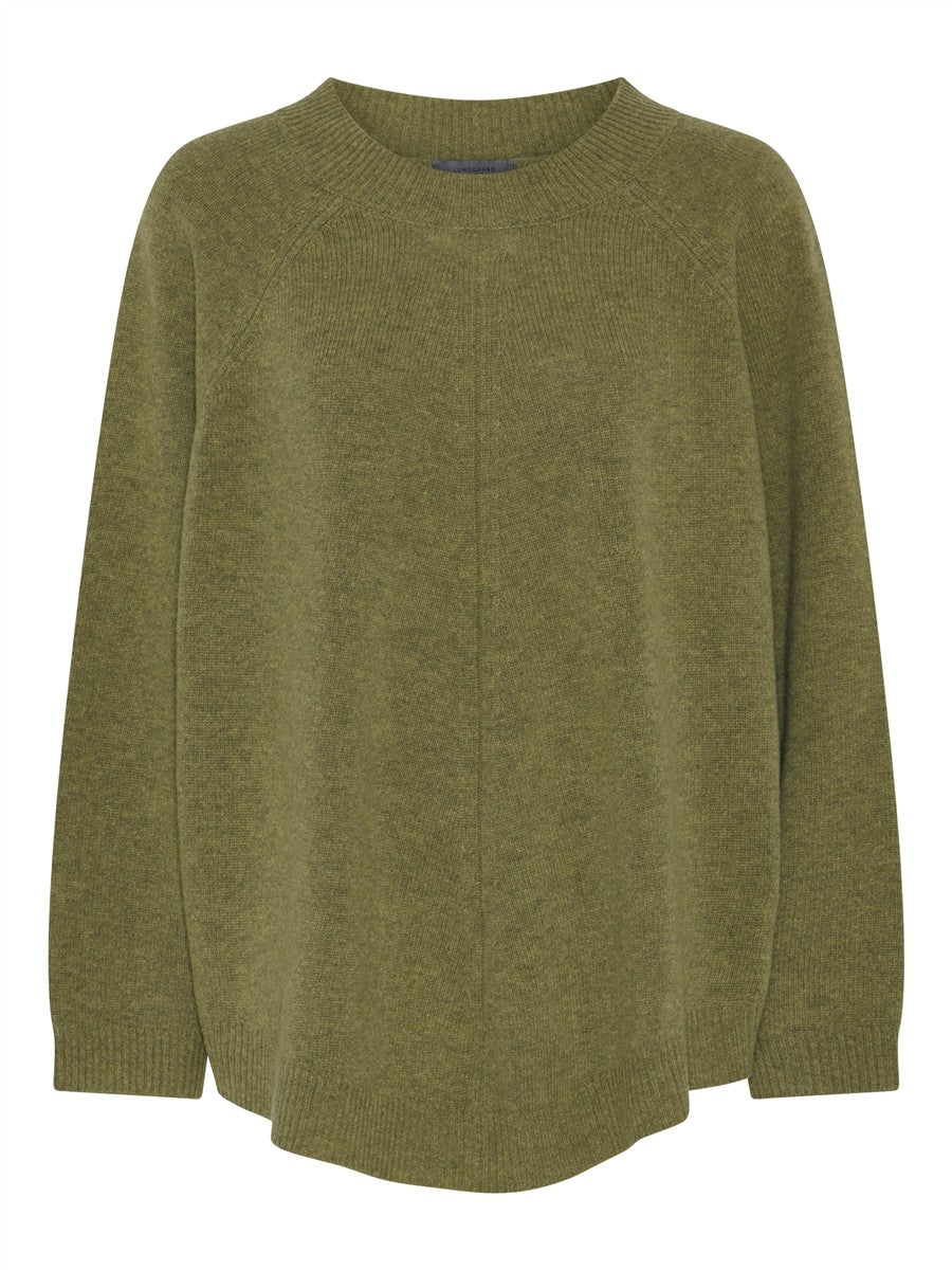 Lundgaard - Batwing Poncho - Leaf Melan