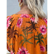 Gaspar - Athen flower print - Orange