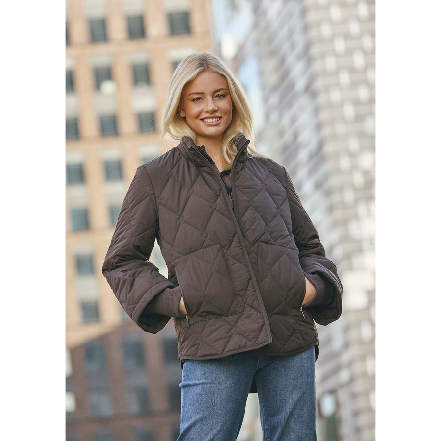 Isay - Diddi Quilted Jacket - Dark Brown