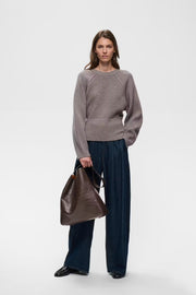 Inwear - Avika Croco bag - Chocolate brown