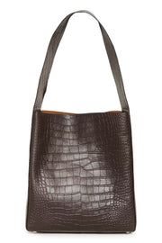 Inwear - Avika Croco bag - Chocolate brown