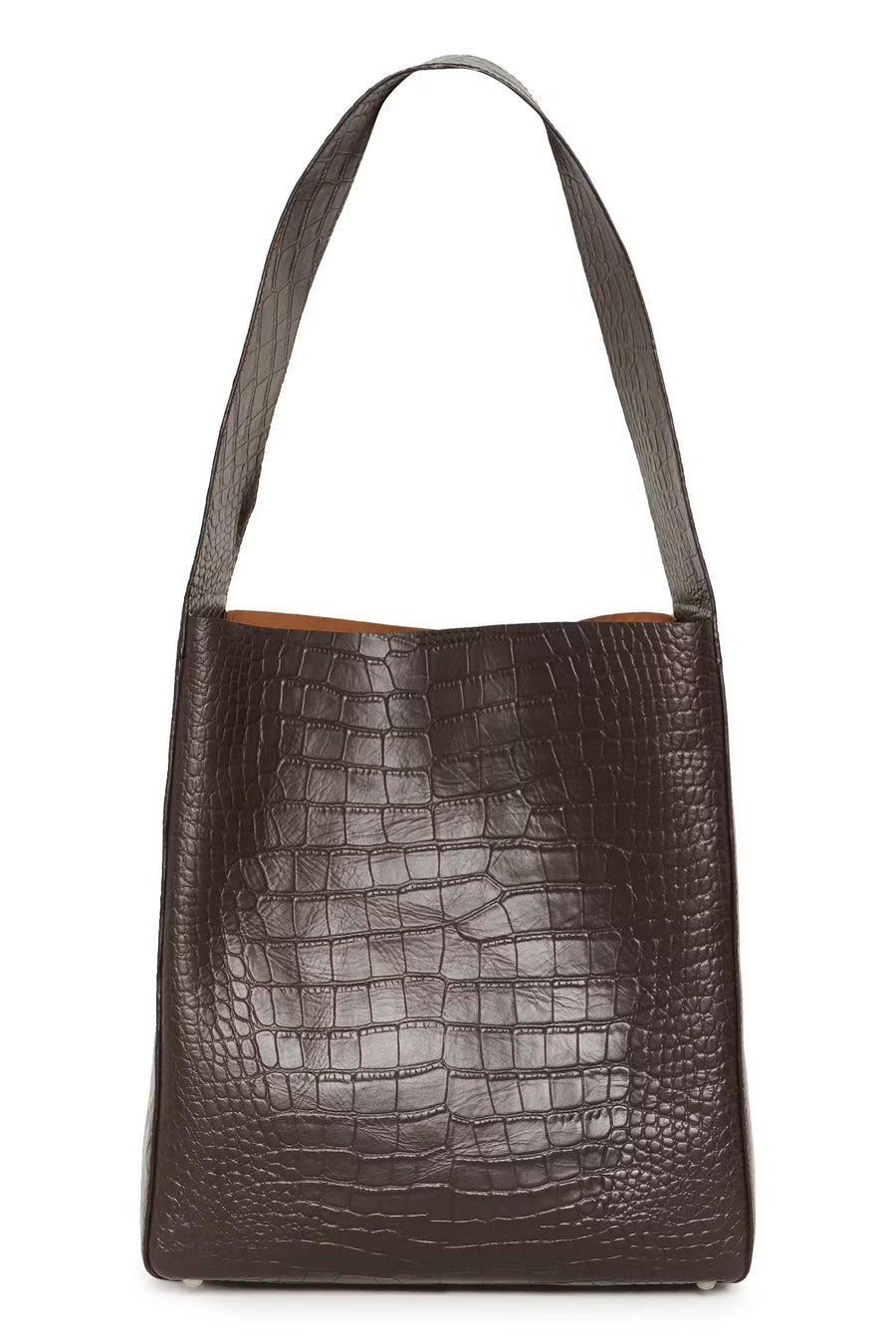 Inwear - Avika Croco bag - Chocolate brown
