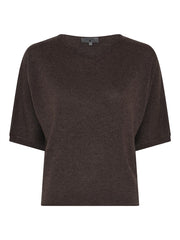 Lundgaard - V-neck strik - brown 263-8591-206