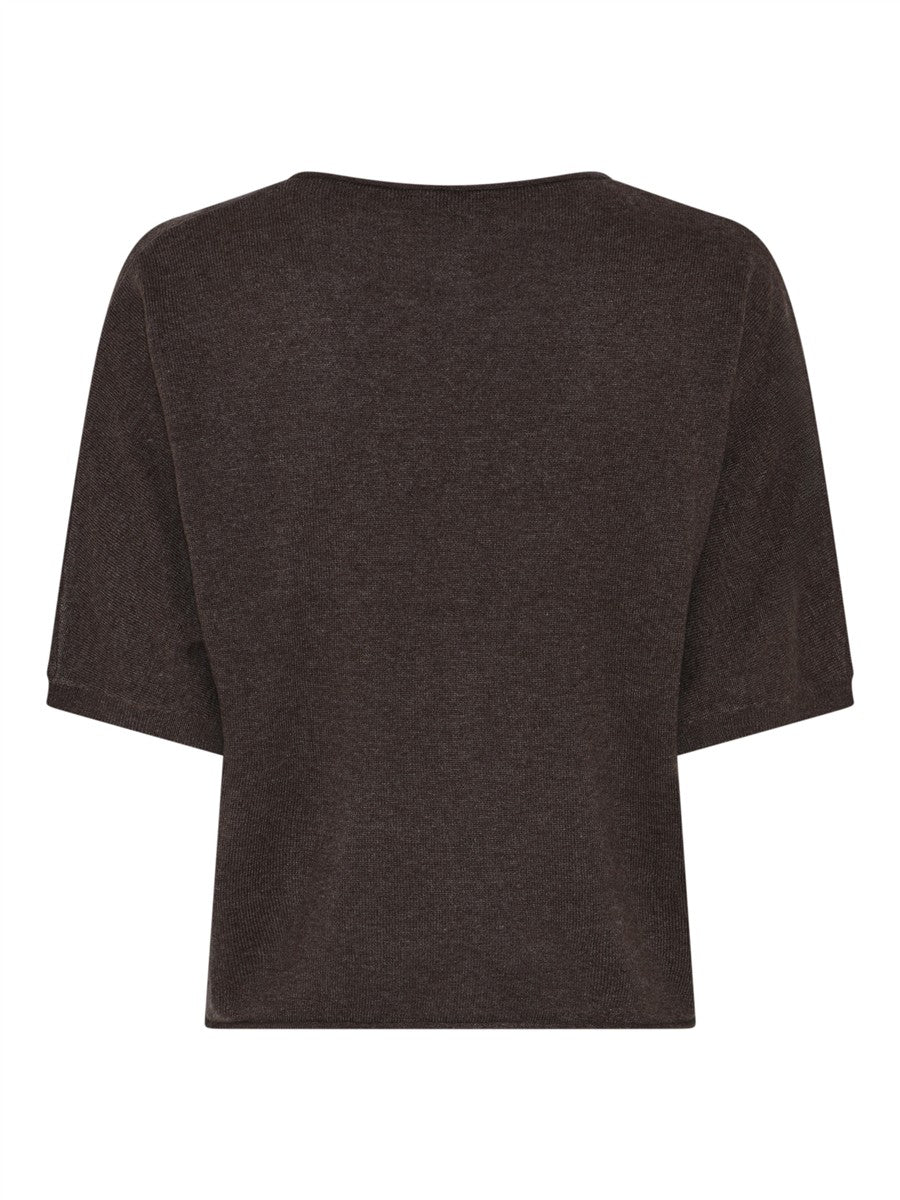 Lundgaard - V-neck strik - brown 263-8591-206