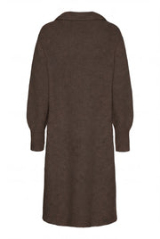 Isay - Joa Long Cardigan - Dark brown
