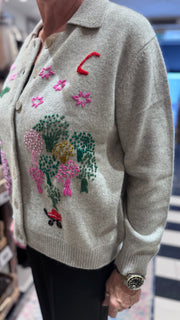 Charlotte Sparre - Herritage Cardigan - Light Grey