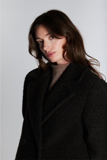PBO - Teddy Coat - Dark Brown