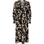 Isay - Ane V-neck dress - Black/Cream