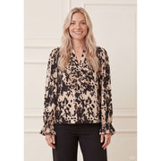 ISay - Melba Pleat Blouse - Earth