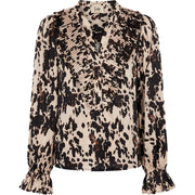 ISay - Melba Pleat Blouse - Earth