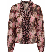 ISay - Vibse Ruffle Blouse - Flower
