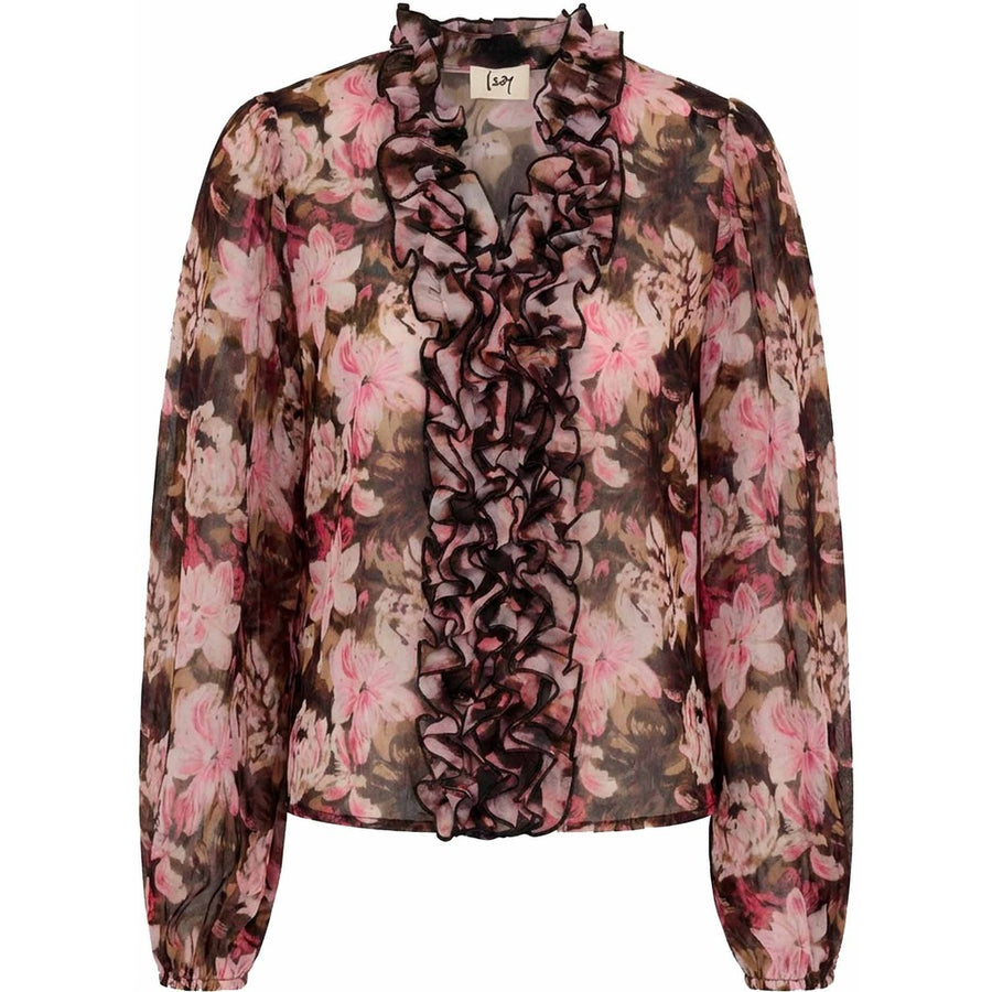 ISay - Vibse Ruffle Blouse - Flower