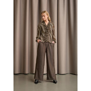 Isay - Vibse Ruffle Blouse - Khaki Magic