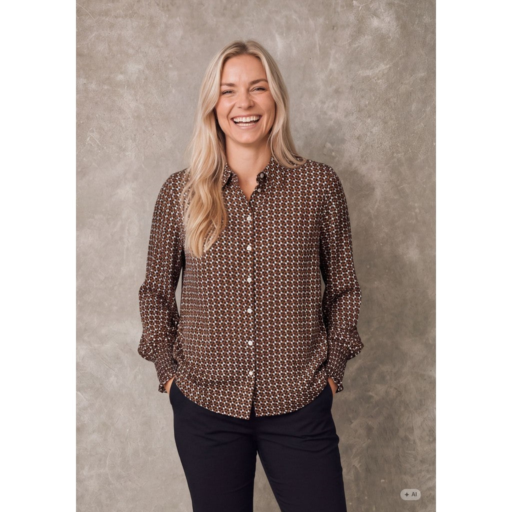 ISay - Melba Printed Blouse - geometric