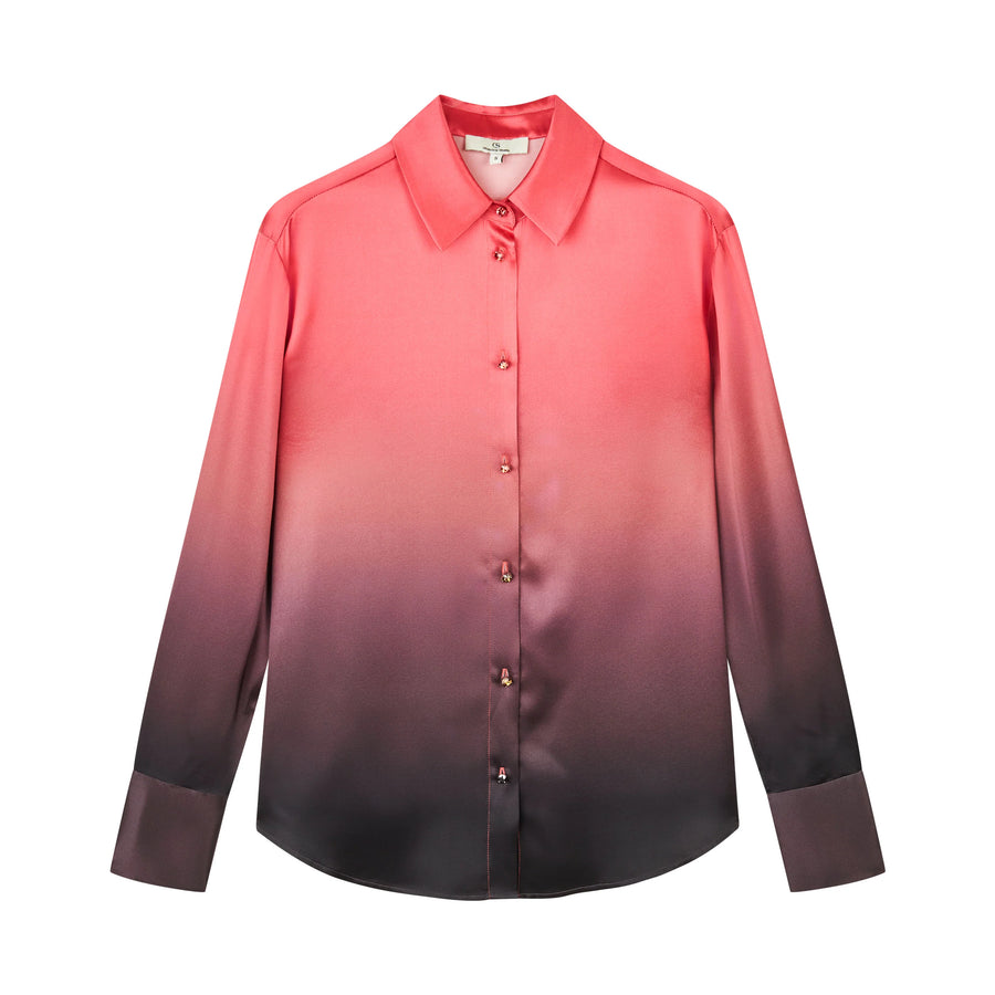 Charlotte Sparre - Shirt Me Ombre Swarovski - Red/Brown
