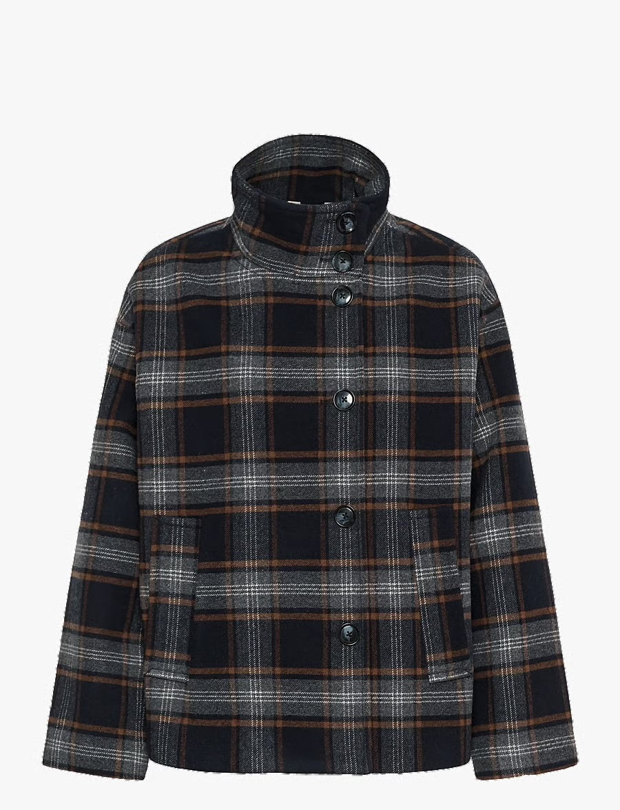 Part Two - Celly Jakke - Dark navy Check